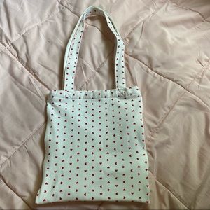 Brandy Melville heart tote